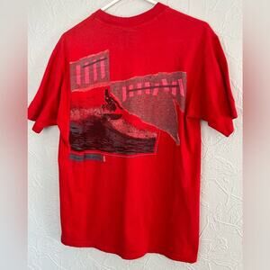 Ocean Pacific Surf  Vintage 1986 T-Shirt Double Sides USA Made - SIZE LARGE RARE